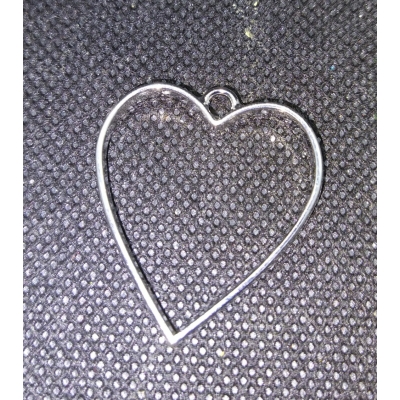 bezel hart zilverkleurig bezel hart zilverkleurig